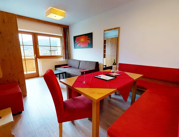 Schlafzimmer im Familien-Appartement