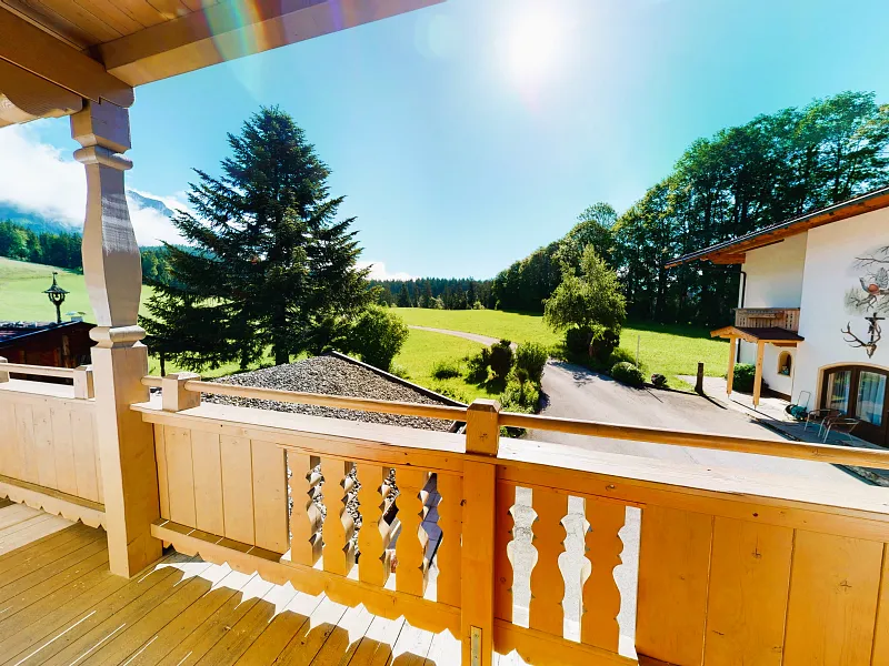 Ostbalkon des Appartements Kitzbüheler Horn